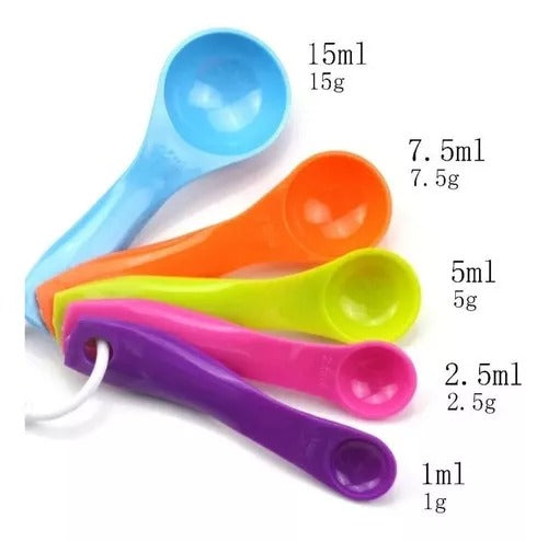 Set cucharas medidoras para Cocina en gr (1-15gr)