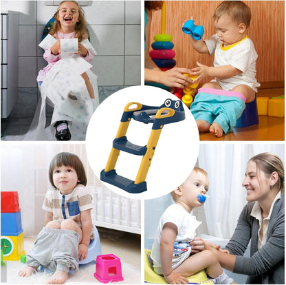 Asiento Entrenador Infantil con Escalera | Dejar el Pañal Seguro e Independiente