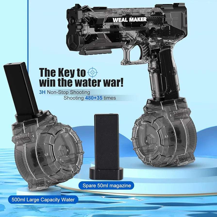 Pistola de agua recargable