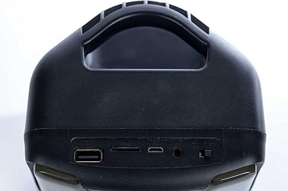 Parlante LS-1010 Bluetooth 5.0 | 5W, TWS, USB/AUX/FM + Luces LED | 6-8h Batería, (18x12cm)