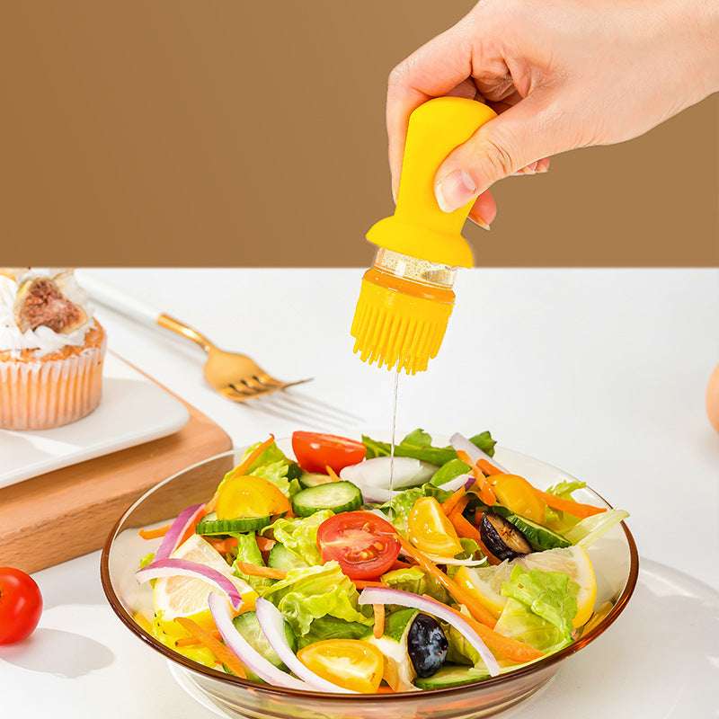Dispensador de Aceite 550ml con Brocha de Silicona