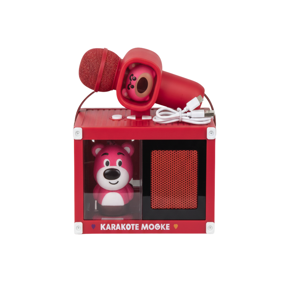 Karaoke Portátil Infantil con Micrófono Diseño Osito | 9837 - Bluetooth, Luces LED y USB/SD