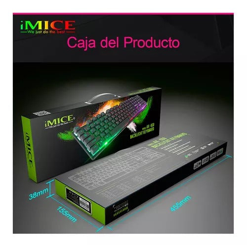 Teclado AK-600 USB con Retroiluminación RGB | Estilo y Rendimiento Imbatibles