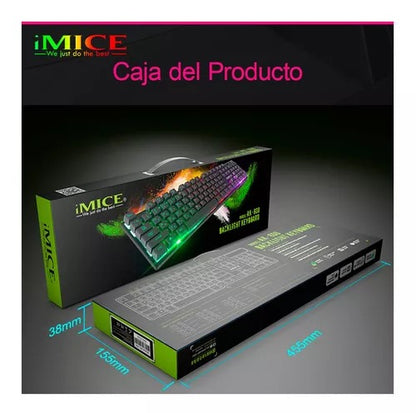 Teclado AK-600 USB con Retroiluminación RGB | Estilo y Rendimiento Imbatibles