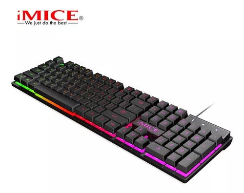 Teclado AK-600 USB con Retroiluminación RGB | Estilo y Rendimiento Imbatibles