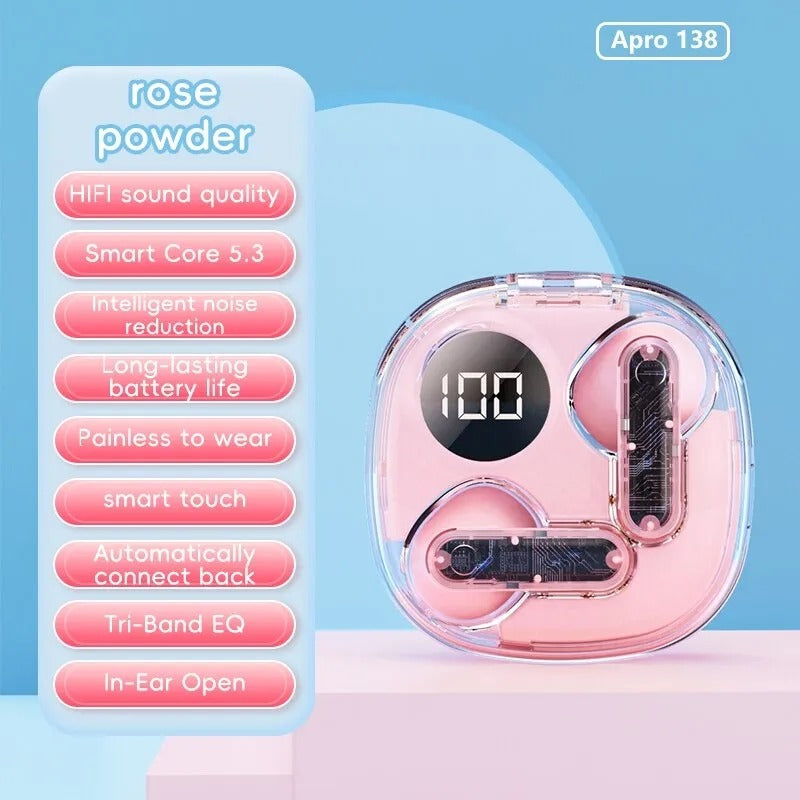 AirPods APRO-138 Bluetooth V5.3 | Sonido Claro y Conectividad Mejorada