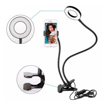 Lámpara con Soporte | Luz Regulable para Estudio y Oficina