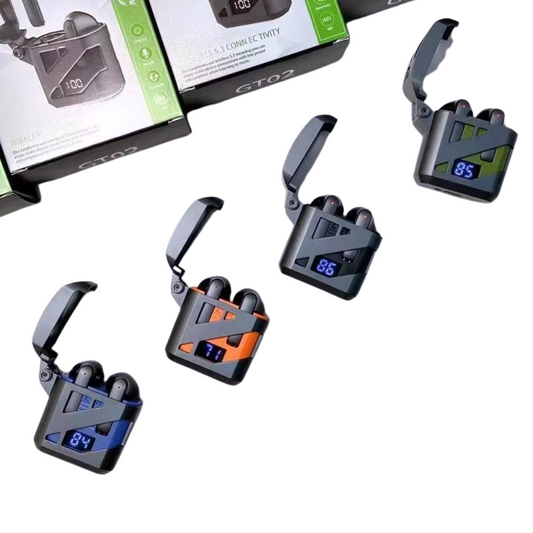 Auriculares Inalámbricos TWS GT02 | Audífonos Modernos y Autonomía Extendida
