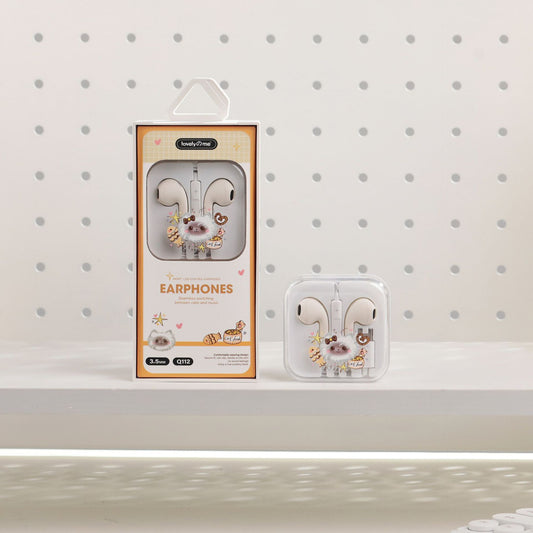 Audífonos con Orejitas Decorativas Q113 Tipo C | Sonido Estéreo, Micrófono y Diseño Juvenil