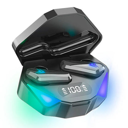 Audífonos Inalámbricos X15 RGB | Sonido Envolvente, Control Táctil y Caja con Pantalla LED