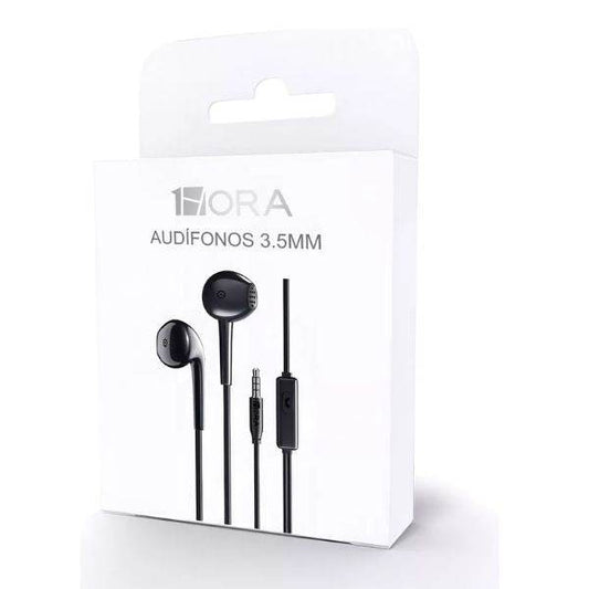 Audifonos In Ear Manos Libres 3.5mm 1hora Aut117 Color Negro - INOTEK s.a.s