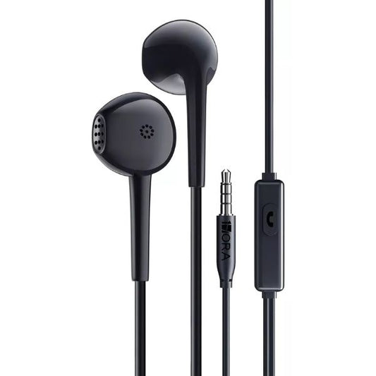 Audifonos In Ear Manos Libres 3.5mm 1hora Aut117 Color Negro