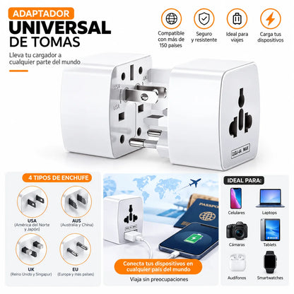 Adaptador Universal de Viaje LDNIO Z4 6A | Enchufe Internacional