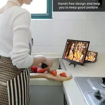 Amplificador de Pantalla Curva de 12" HD para Celular: Tu Cine Portátil Sin Cansancio Visual