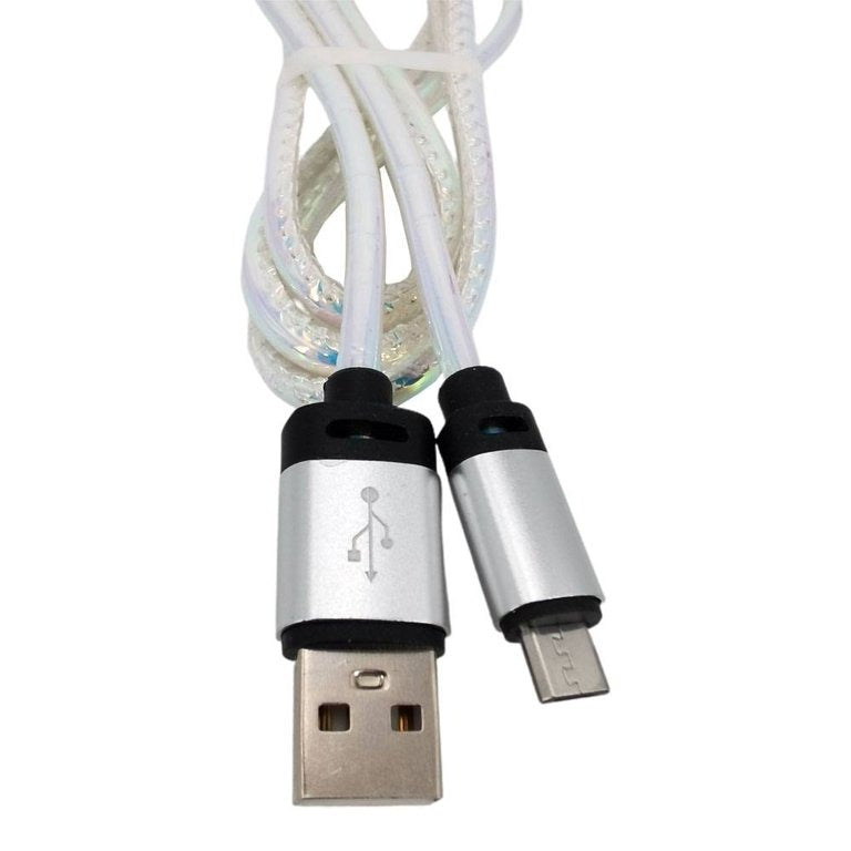 Cable Micro USB de 1 Metro Forrado en Tela – Soporta Carga Rápida, Transferencia de Datos y Alta Resistencia