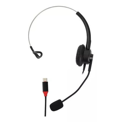 Diadema Call Center Tipo C | Micrófono Omnidireccional y Confort para Largas Jornadas