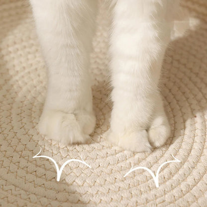 Cama para Gatos Grande (L) – Cama Tejida, Amplia, Suave y con Diseño Tipo Rascador