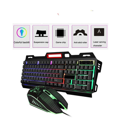 Combo Teclado CMK-198 con Mouse Óptico | Diseño Ergonómico y Retroiluminación RGB