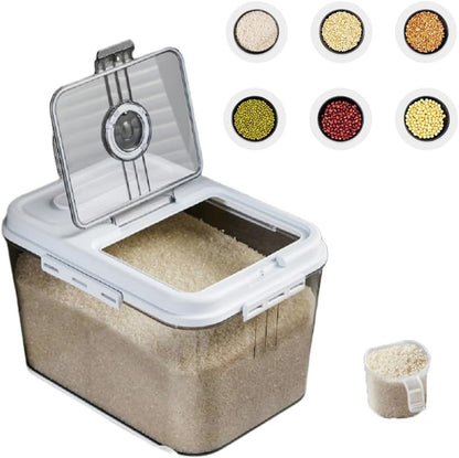 Contenedor Organizador Hermético de Arroz y Granos 30 y 15 Libras | Conserva Fresco y Seguro