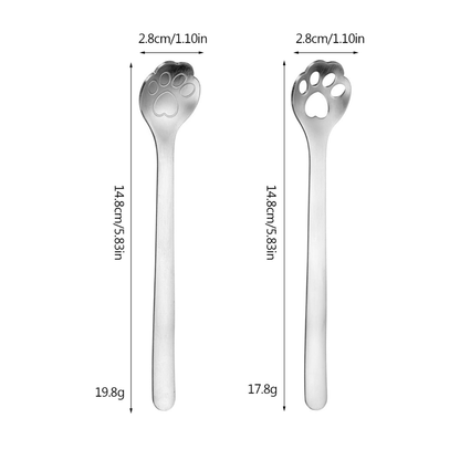 Cuchara de Café Garra de Gato de Acero Inoxidable – Diseño Creativo