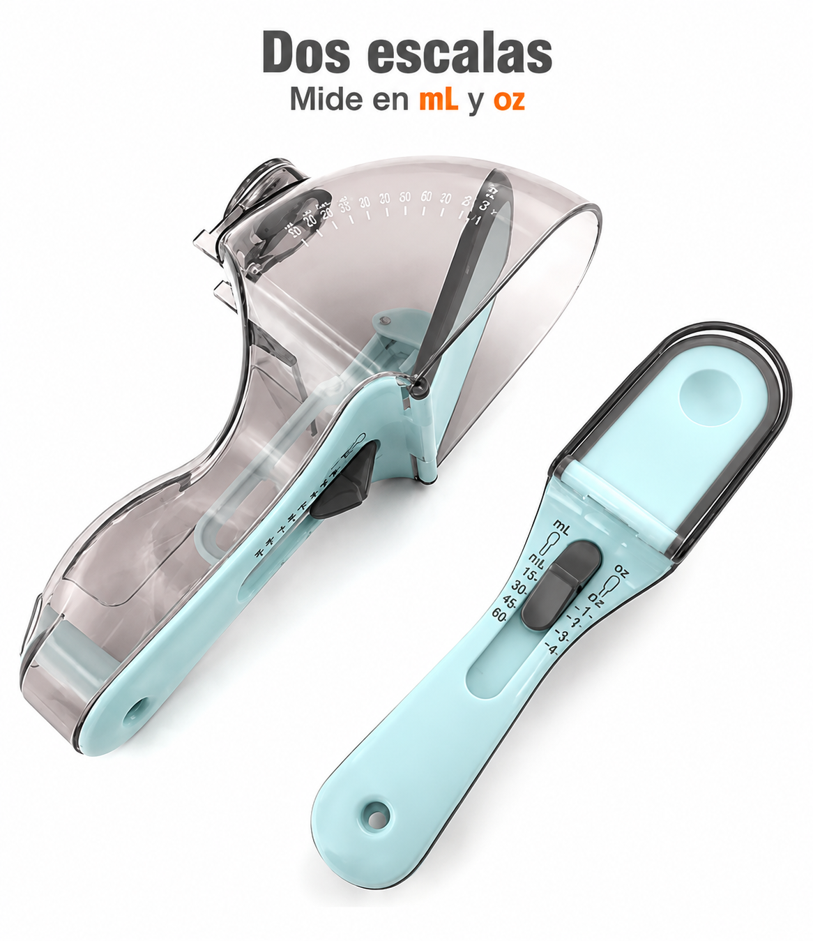Cucharas Medidoras Ajustables x2 para Cocina | Medición Precisa