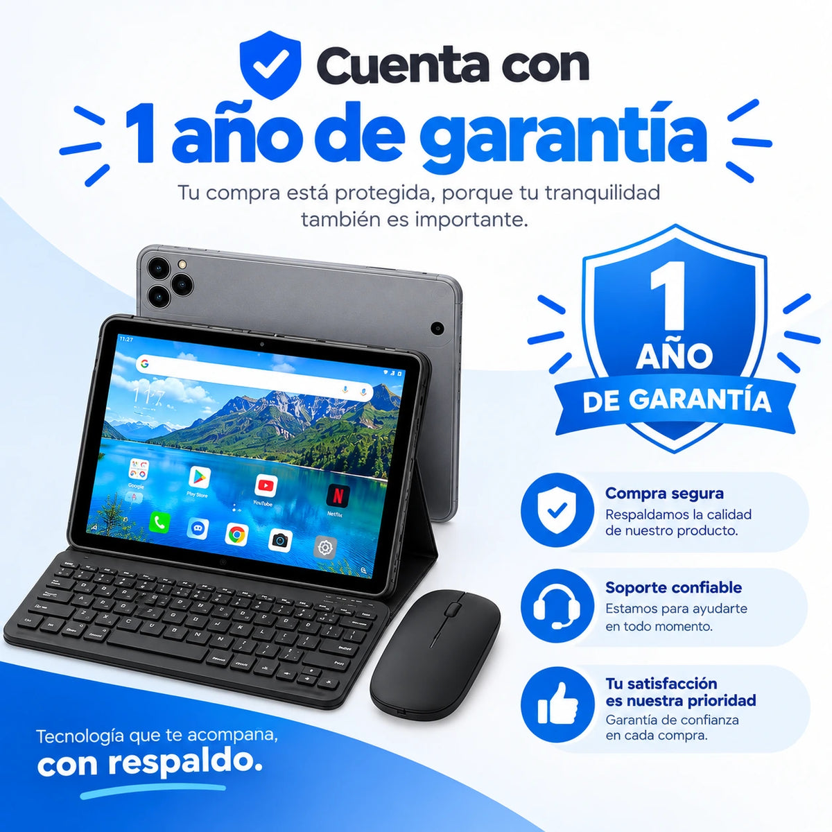 📱 Tablet Mobulaa TAB 3 10.1" | 3GB RAM + 32GB | Dual SIM 4G | Android 13