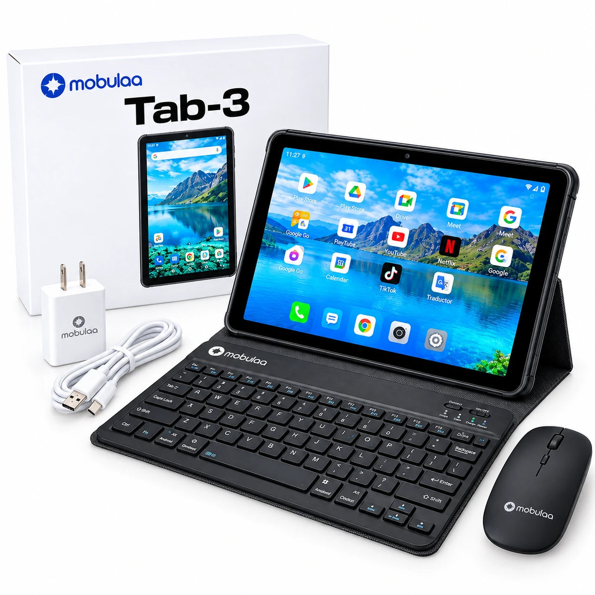 📱 Tablet Mobulaa TAB 3 10.1" | 3GB RAM + 32GB | Dual SIM 4G | Android 13