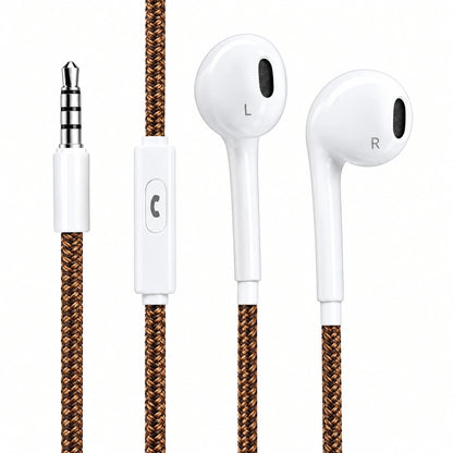 Audífonos Alámbricos con Micrófono y Cable Trenzado – Sonido Estéreo