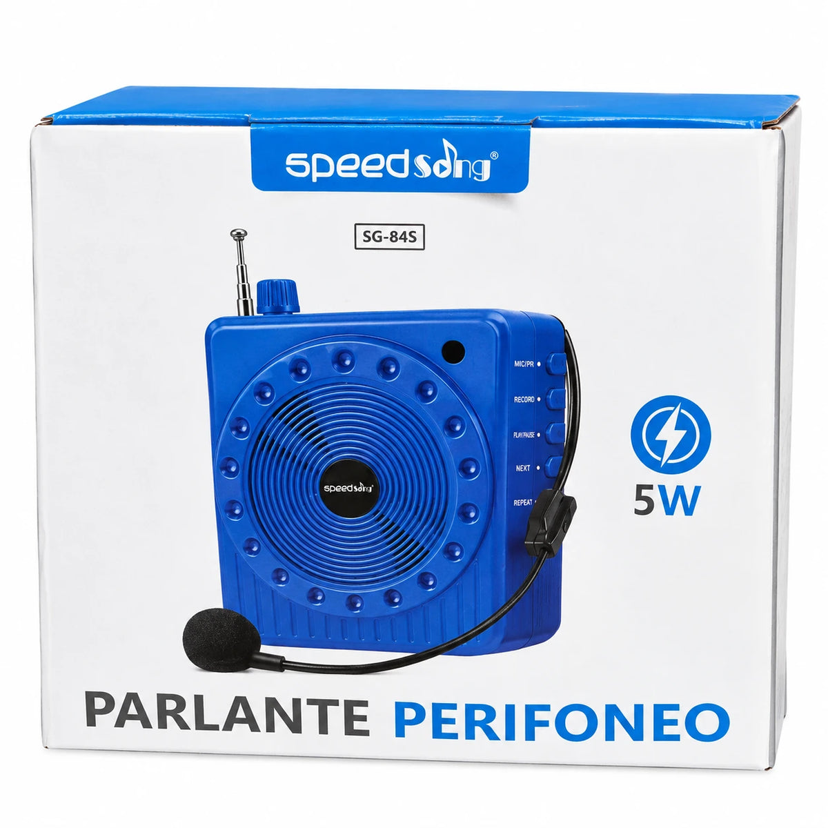 Parlante Amplificador Speed Song SG-845 con Micrófono y Bluetooth