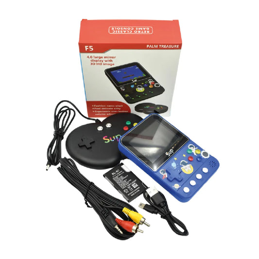 Consola Retro F5 – Compacta, Portátil y con Conexión para TV