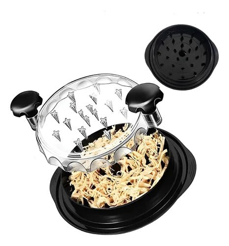 Desmechador de Pollo y Carne con Tapa Transparente | Rápido y Antideslizante