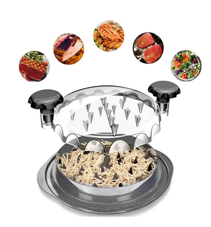 Desmechador de Pollo y Carne con Tapa Transparente | Rápido y Antideslizante