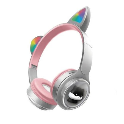 Diadema Inalámbrica M31 con Orejas de Gato y Luces RGB