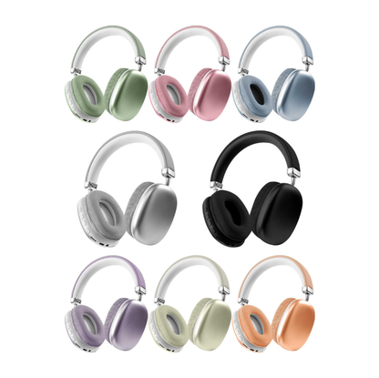 Audífonos Diadema Inalámbricos i23 – Diseño Metálico, Larga Duración + Modo Alámbrico