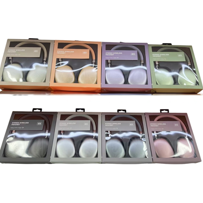 Audífonos Diadema Inalámbricos i23 – Diseño Metálico, Larga Duración + Modo Alámbrico