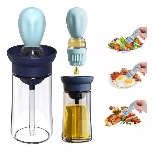 Dispensador De Aceite De Vidrio Con Brocha De Silicona - 180 ml - INOTEK s.a.s