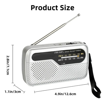 Radio Portátil AM/FM MK-6 – Compacta y Liviana