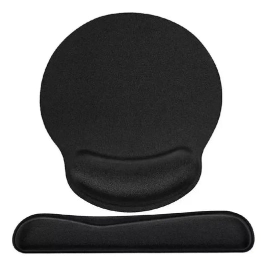 Kit Ergonómico Mouse Pad + Reposamuñecas para Teclado – 2 Piezas