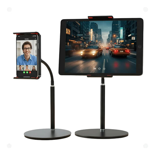 📱 Soporte de Mesa para Tablet | Metálico, Ajustable y Giratorio 360°