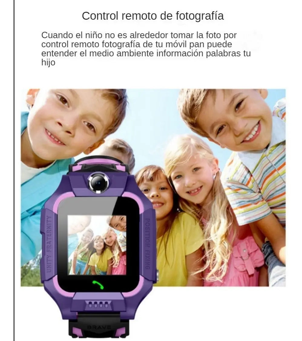 Smartwatch Infantil con GPS, Llamadas, Cámara y Botón SOS | Reloj Inteligente para Niños