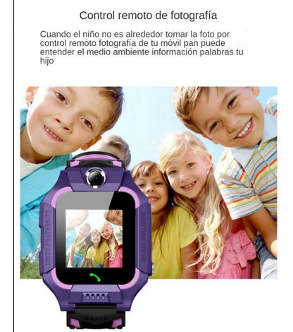 Smartwatch Infantil con GPS, Llamadas, Cámara y Botón SOS | Reloj Inteligente para Niños