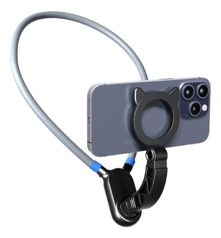 Soporte de Cuello Magnético para Celular – Manos Libres Para Creación De Contenido