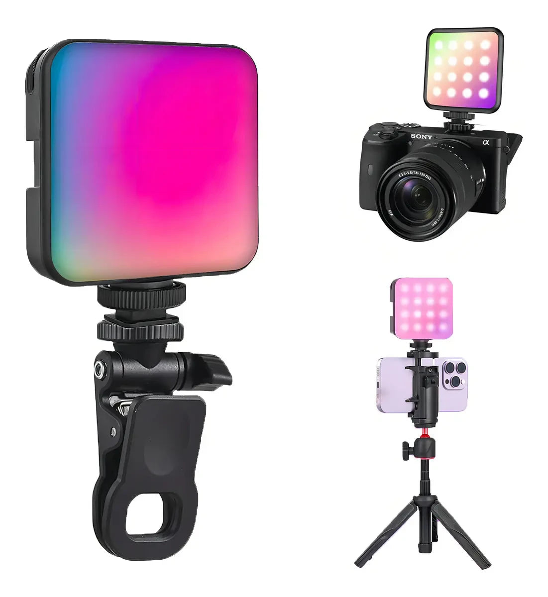 Luz LED RGB Portátil SpeedSong para Fotografía y Video