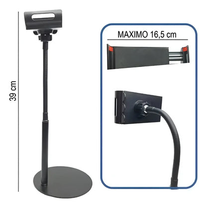 📱 Soporte de Mesa para Tablet | Metálico, Ajustable y Giratorio 360°