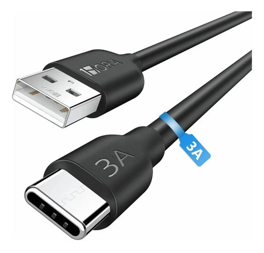 Cable USB-A a USB-C 1HORA CAB251 1M – Carga Rápida 3A