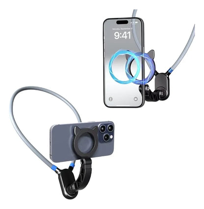 Soporte de Cuello Magnético para Celular – Manos Libres Para Creación De Contenido