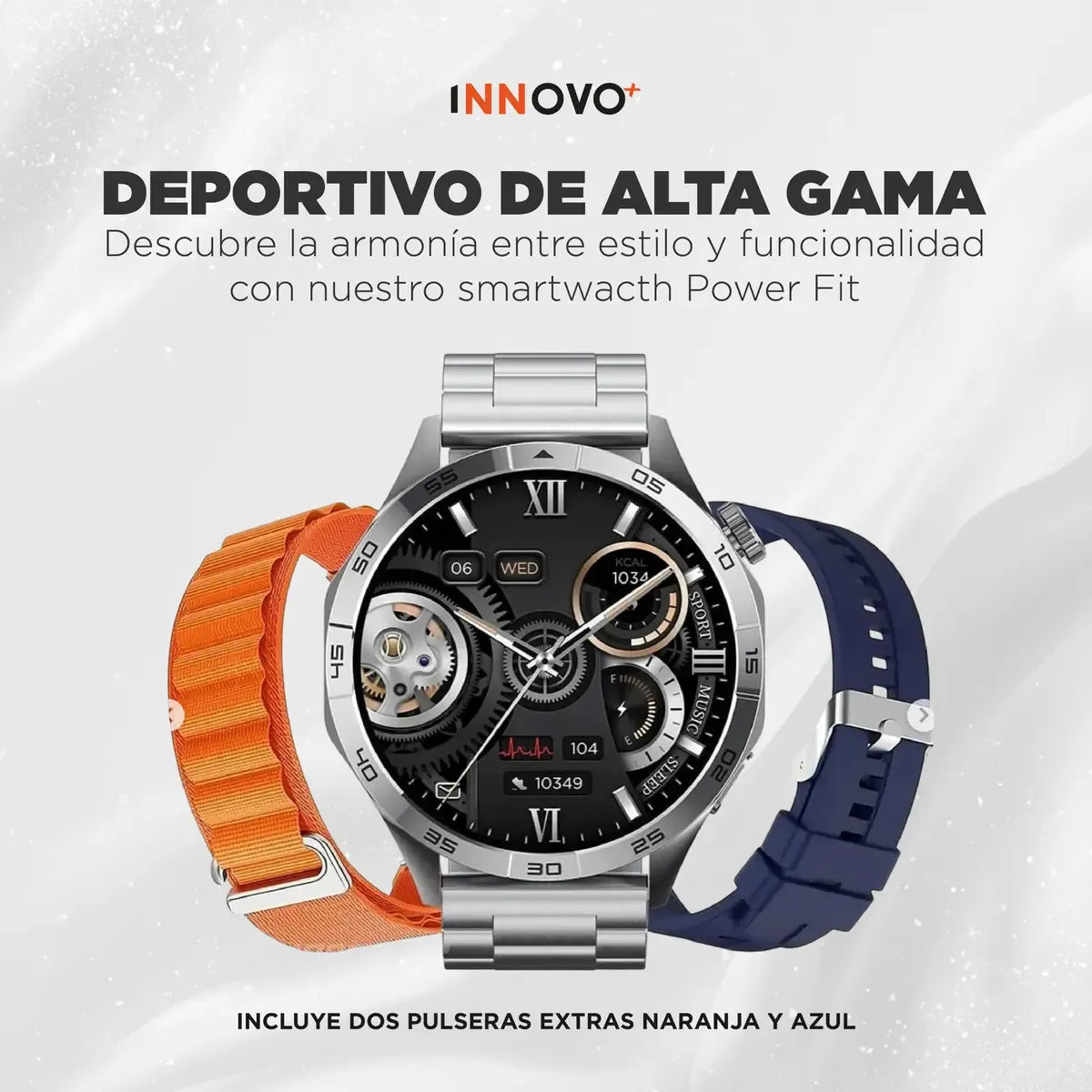 Smartwatch G-Tide Power | AMOLED 1.43, Llamadas Bluetooth, 3 Pulsos Incluidos + Obsequio