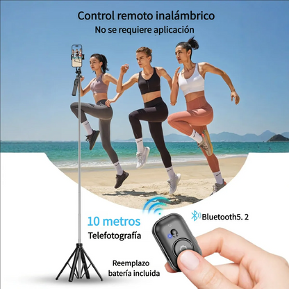Monopod SG-620 2 en 1 – Trípode y Palo Selfie con Control Bluetooth y Luz LED