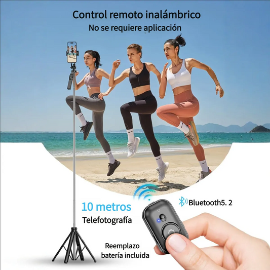 Monopod SG-620 2 en 1 – Trípode y Palo Selfie con Control Bluetooth y Luz LED