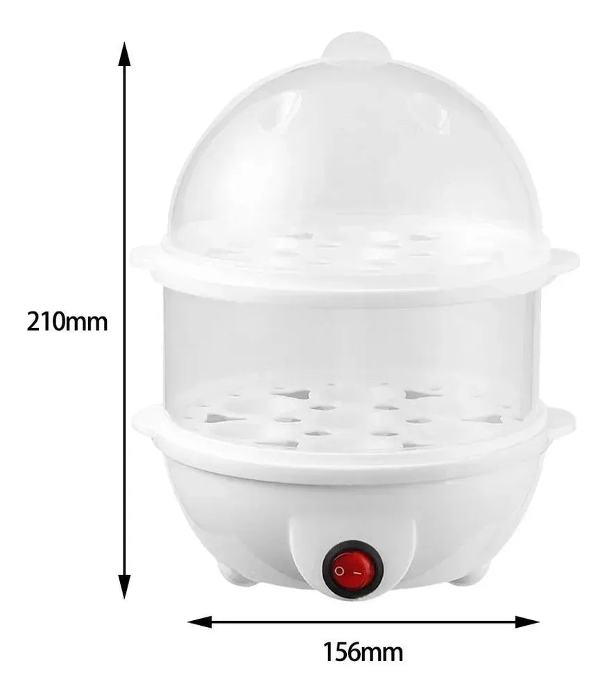 HUEVERA ELÉCTRICA DOBLE NIVEL ZY-31 | Cocina Hasta 14 Huevos en Minutos